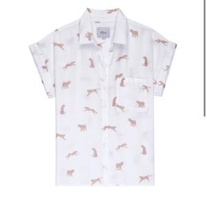 Rails Jungle Cat Button Down